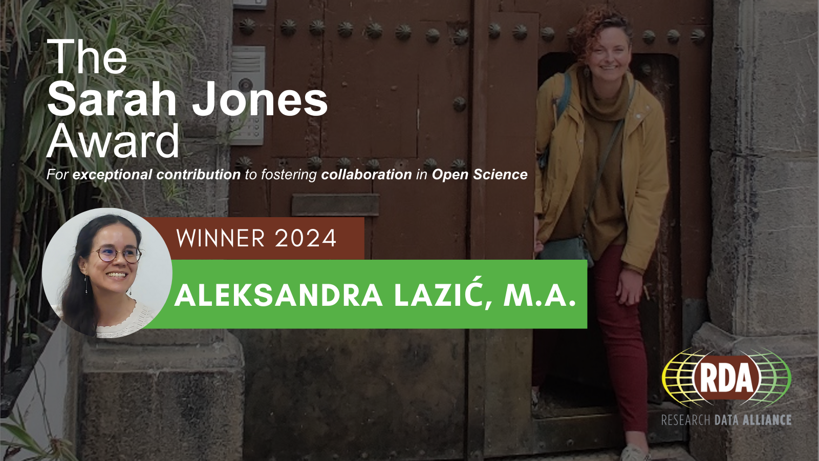 The Sarah Jones Award WINNER 1